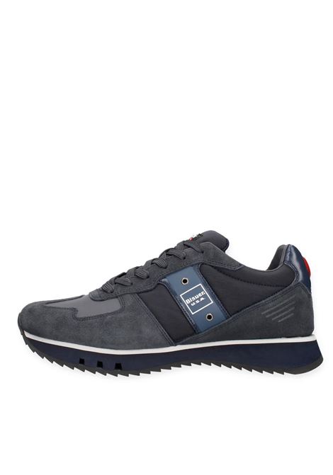 Sneakers blauer uomo f5 queens01 wax navy grey a25 BLAUER | F5QUEENS01/WAXNVY/GRY NAVY GREY